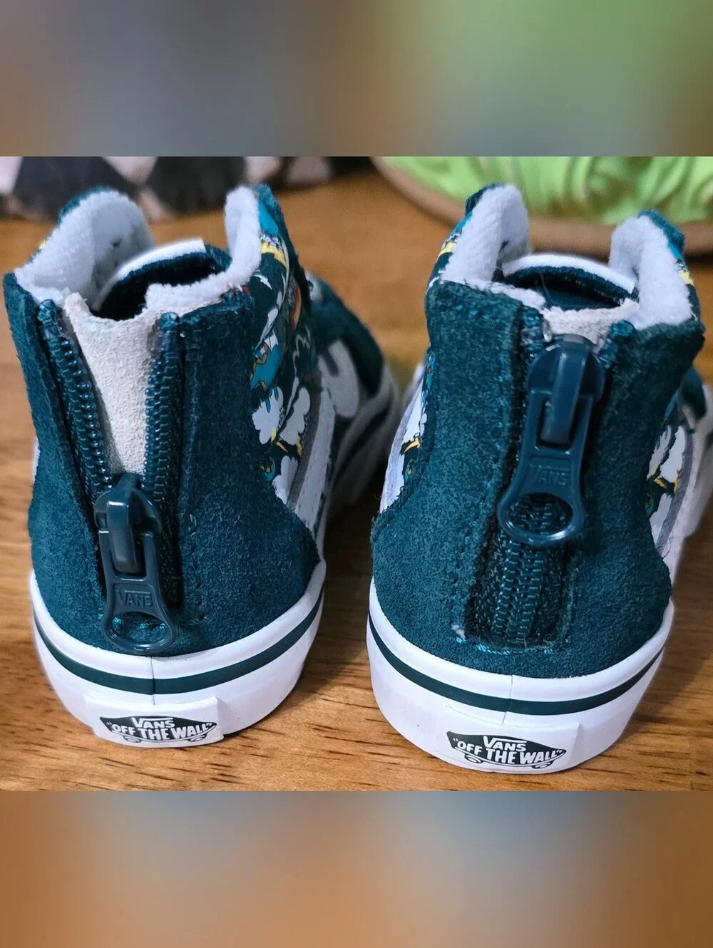 Vans Kids Teal Dragon Hi Top Sneakers